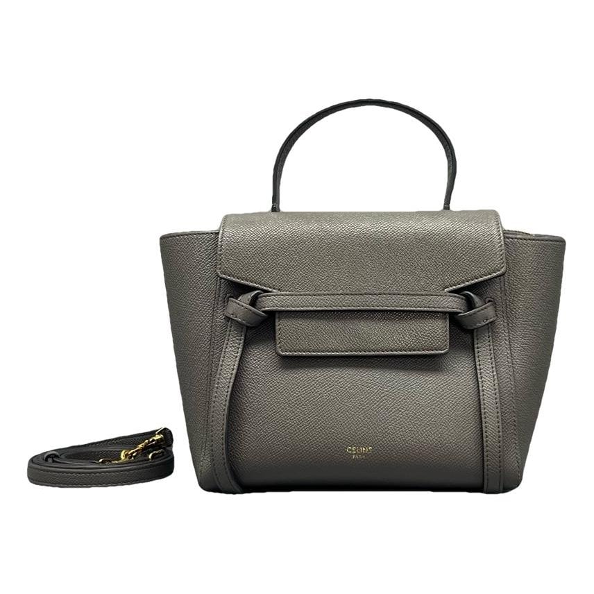 Belt leather handbag
