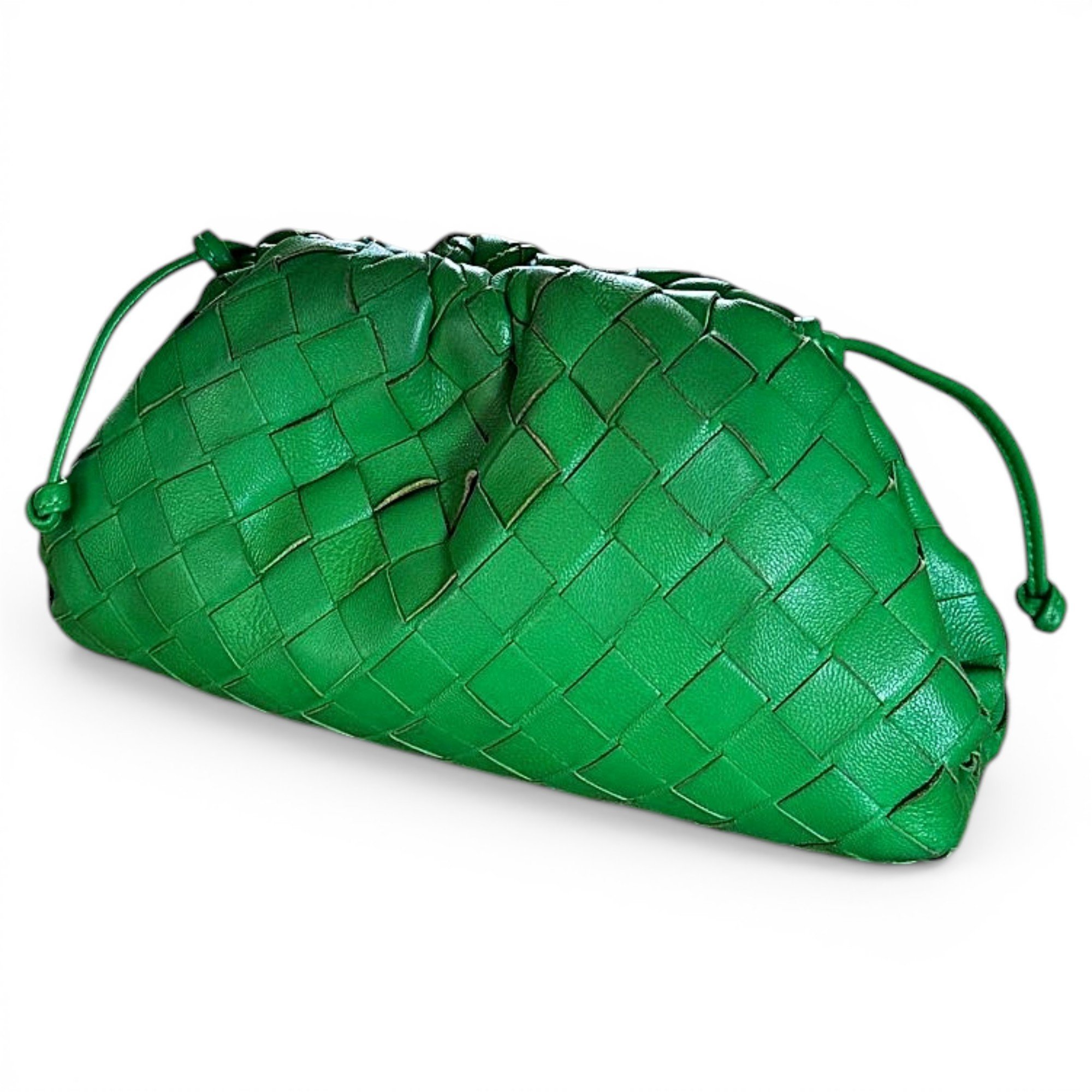 Pouch leather clutch bag