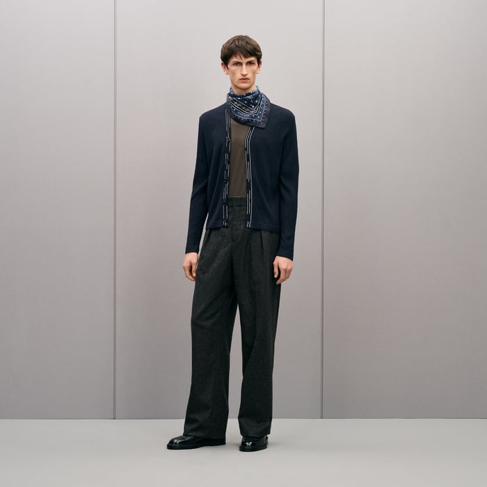 Marine "Detail Etriviere Alpaga" Cardigan
