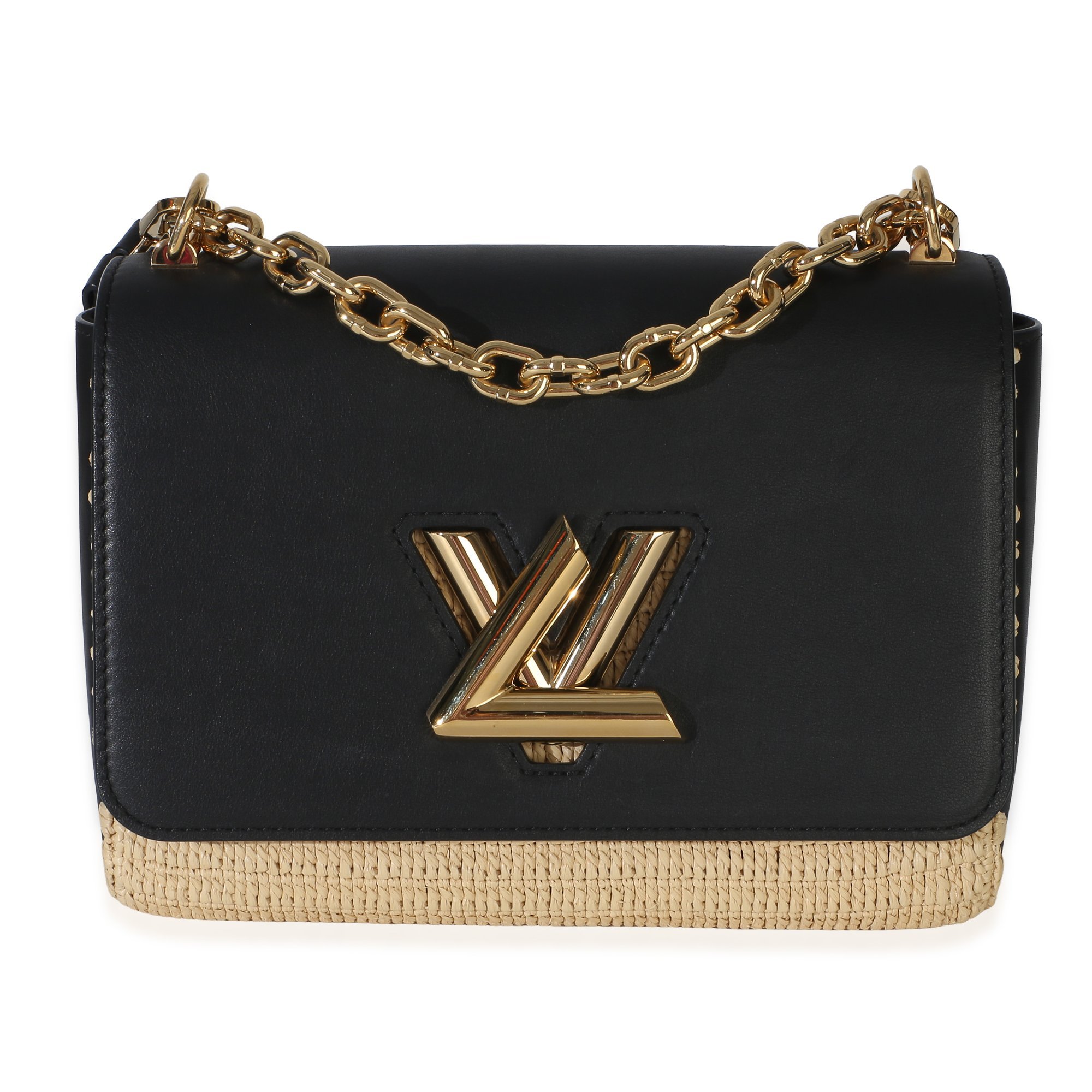 Twist leather handbag