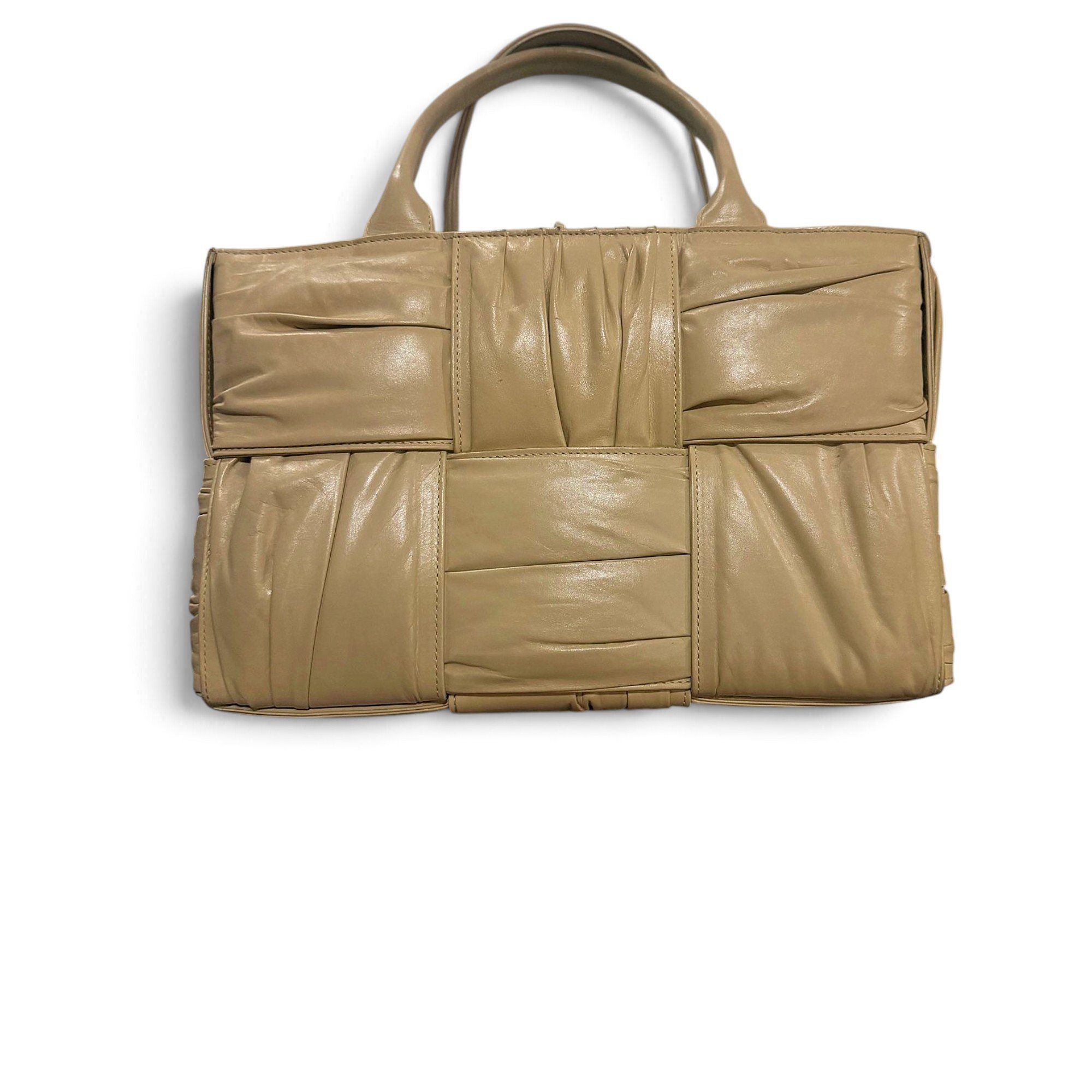 Cassette leather handbag