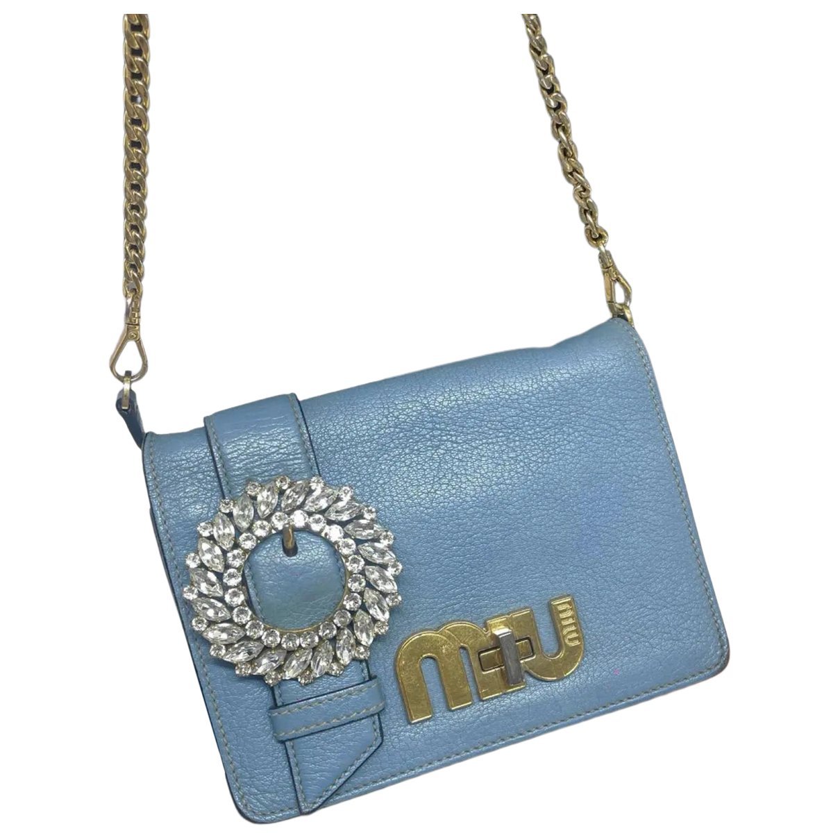 My Miu leather handbag