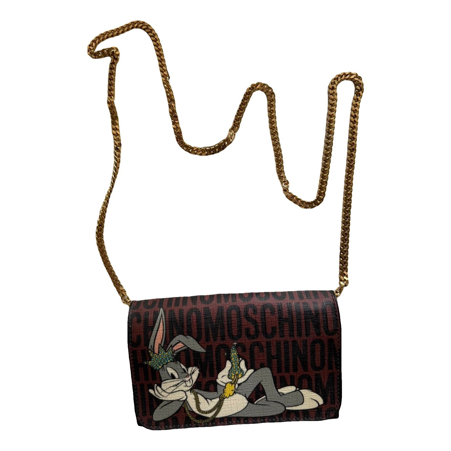 Moschino Leather clutch bag