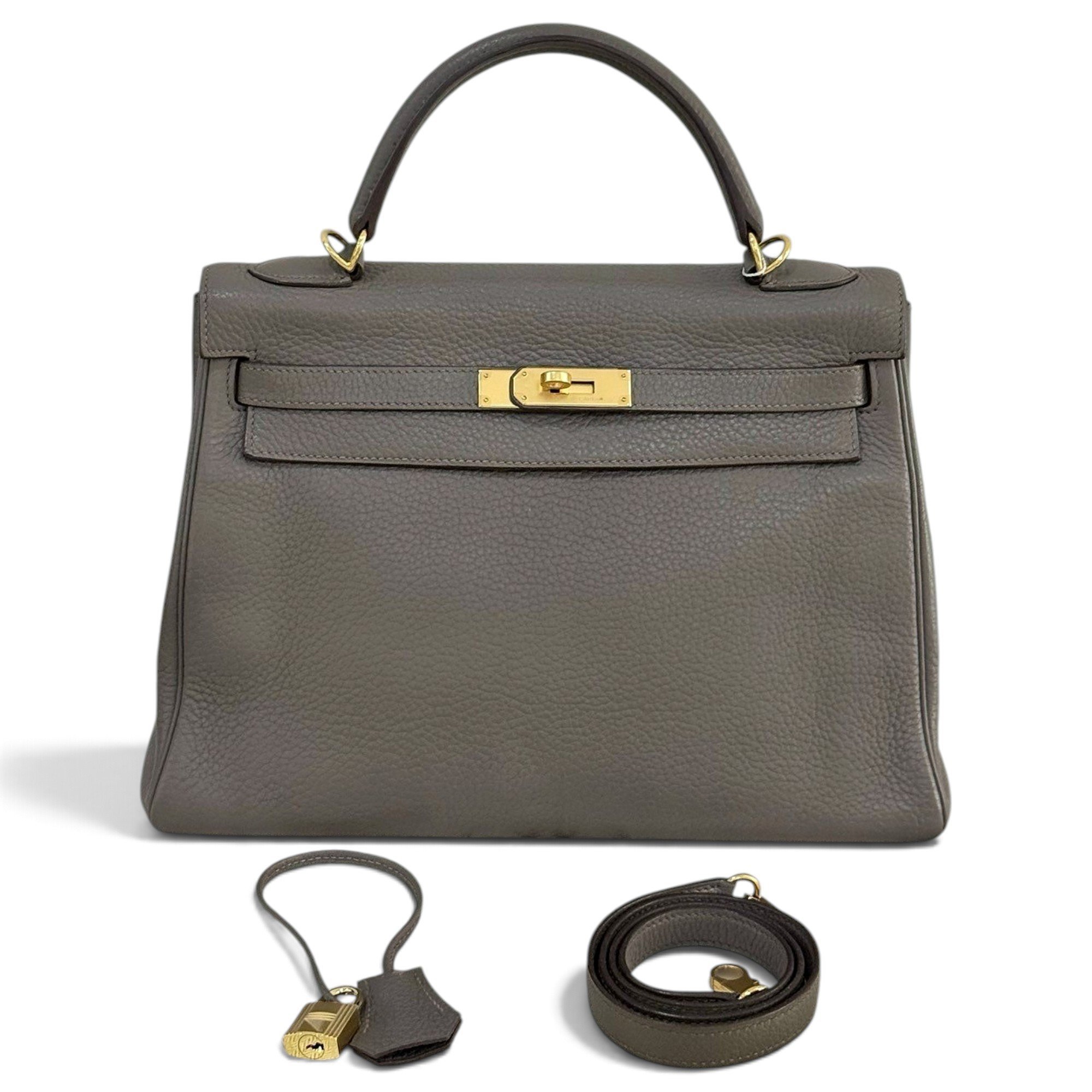 Kelly 32 leather handbag