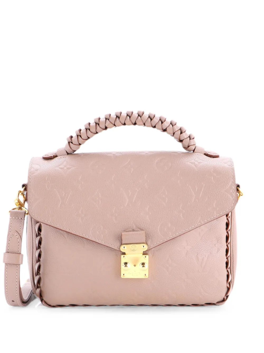 Louis Vuitton Braided Handle Pochette Metis Monogram Empreinte Leather crossbody bag