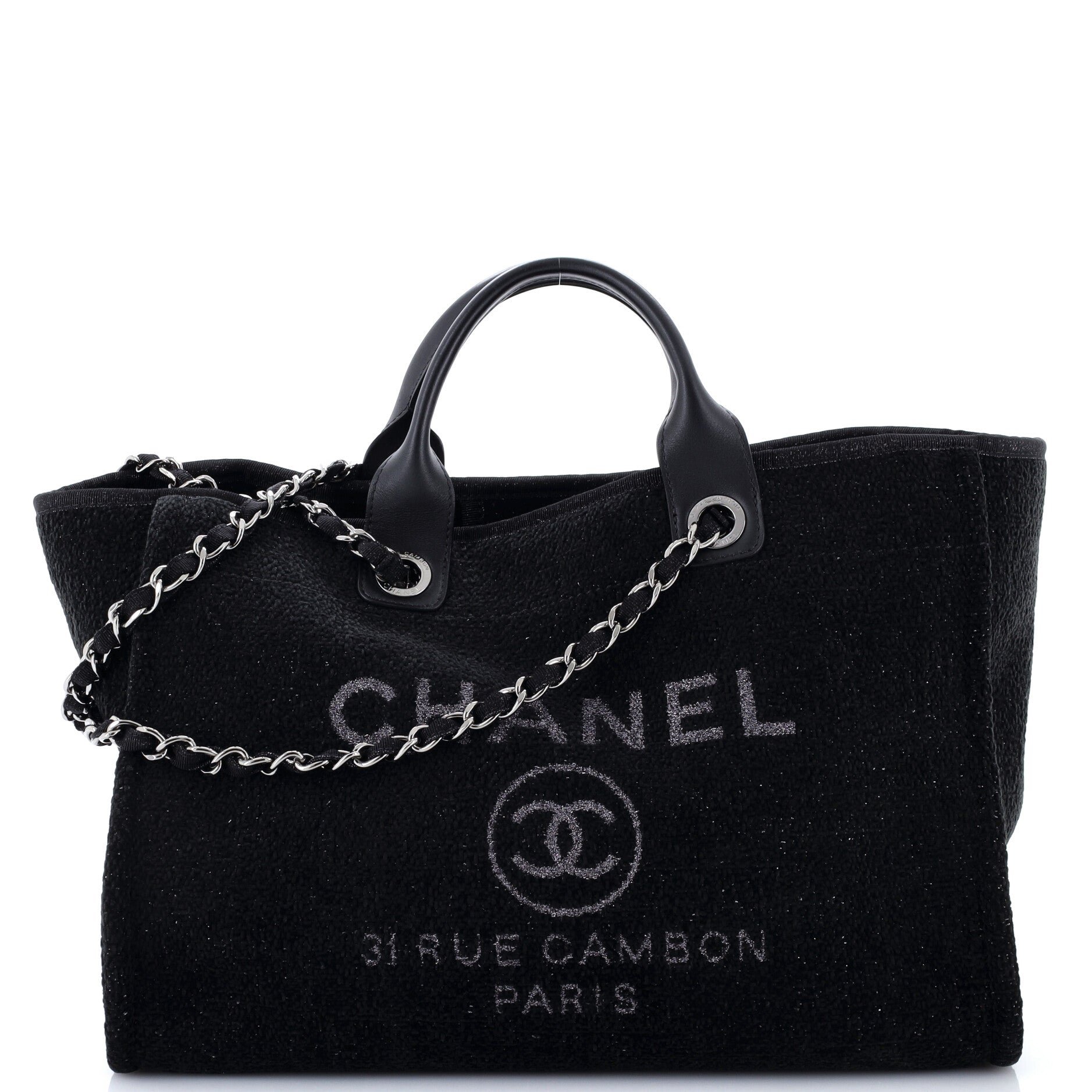 Deauville Tote Lurex Boucle Medium