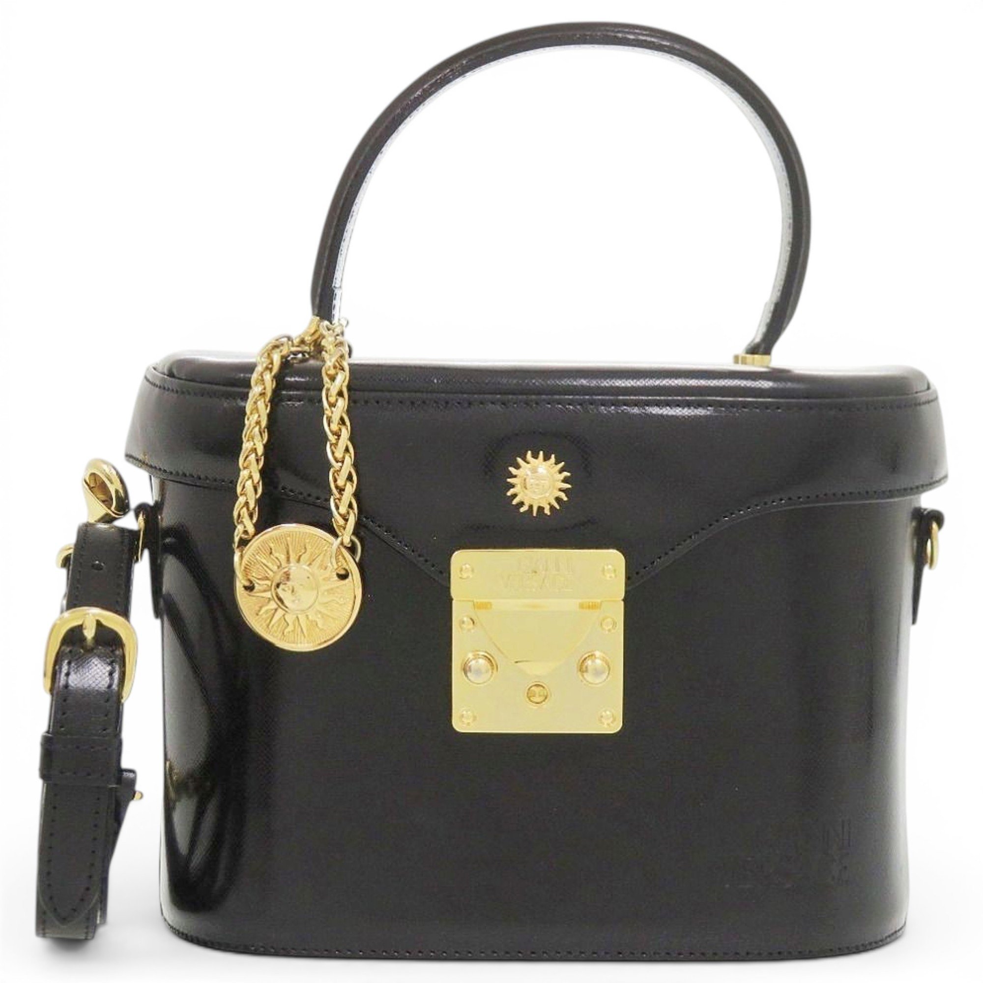 Leather vanity case