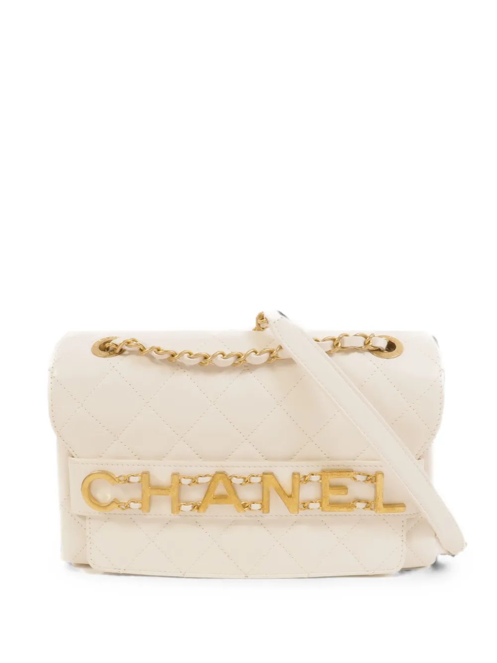 CC quilted leather shoulder bag