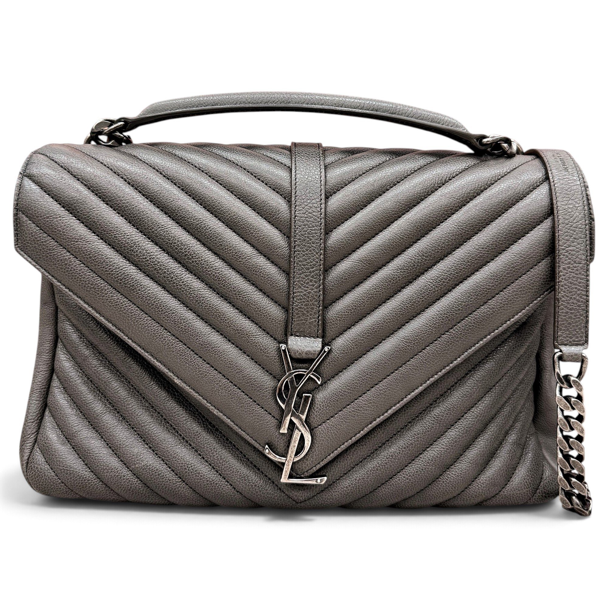 Collége monogramme leather handbag