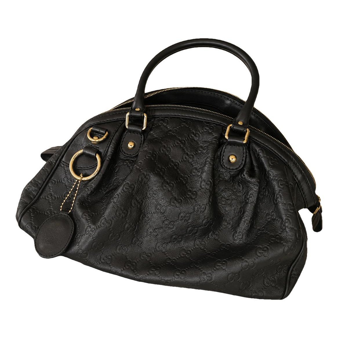 Leather bowling bag