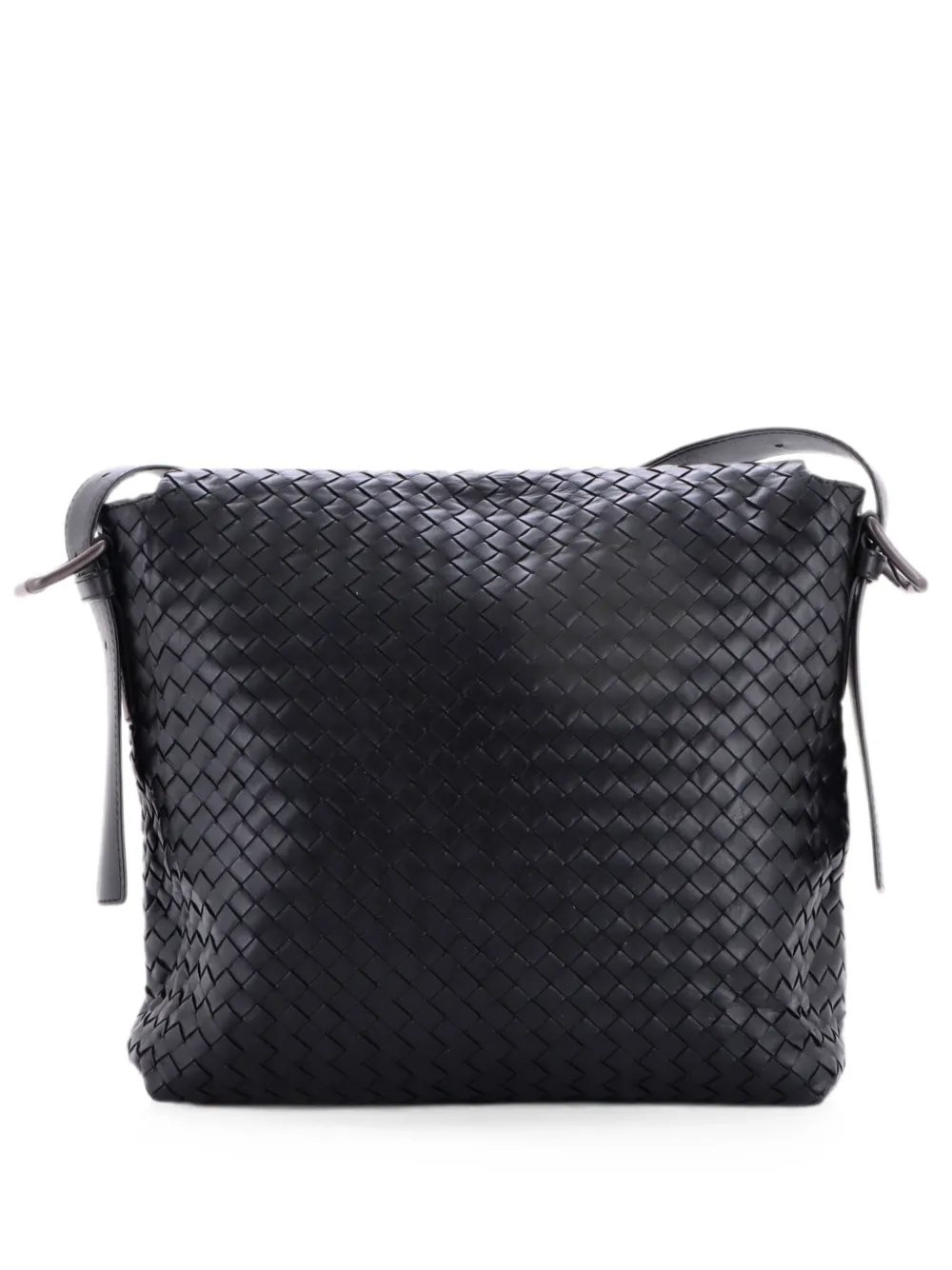 Square Flap Messenger Bag Intrecciato Nappa Medium crossbody bag