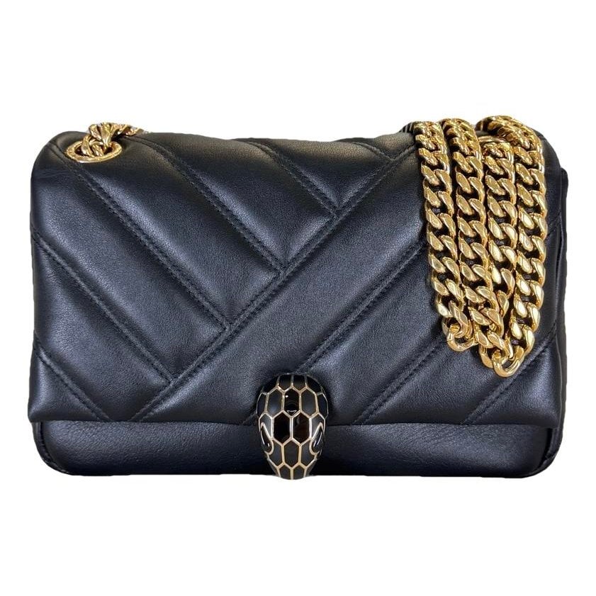 Serpenti leather handbag