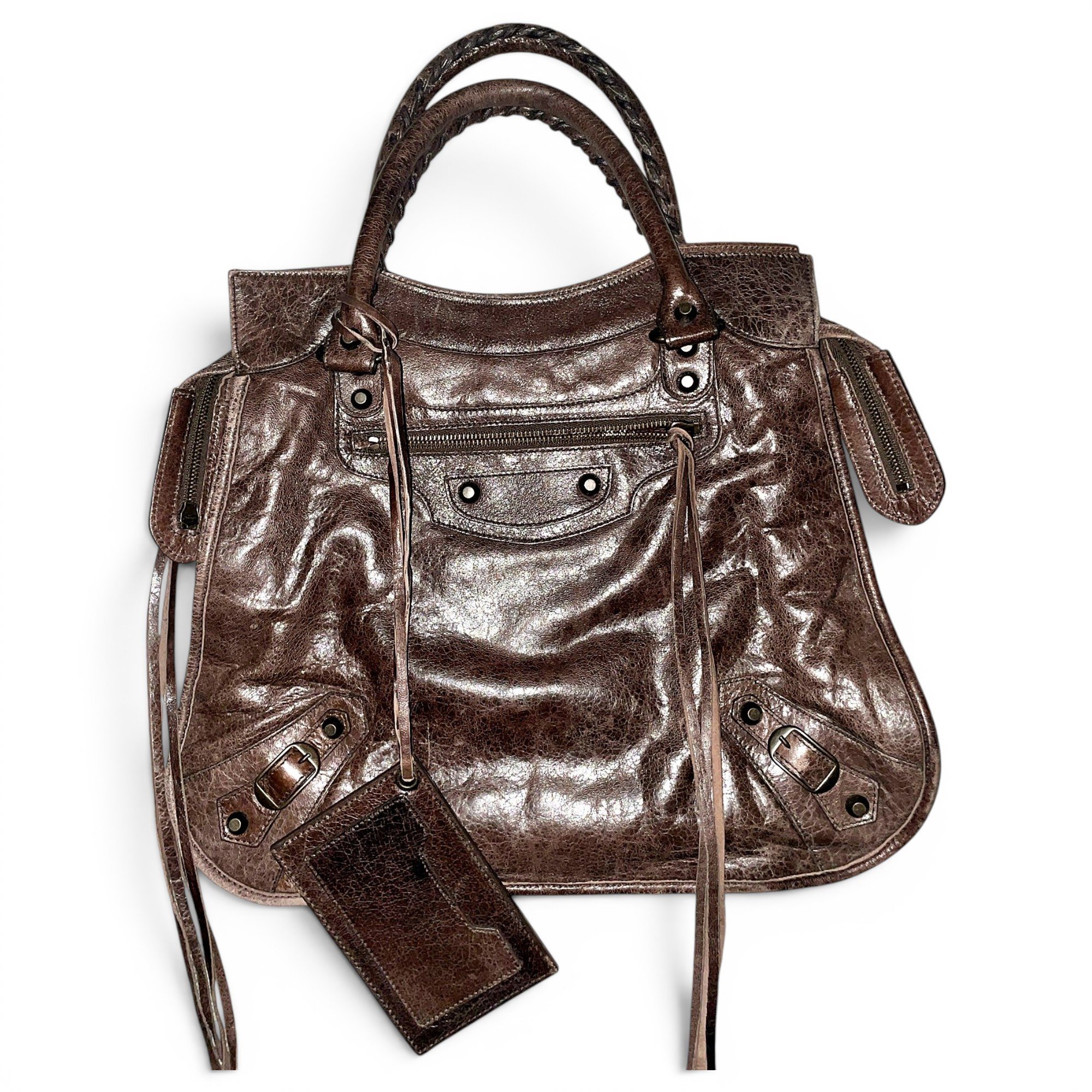 Leather handbag