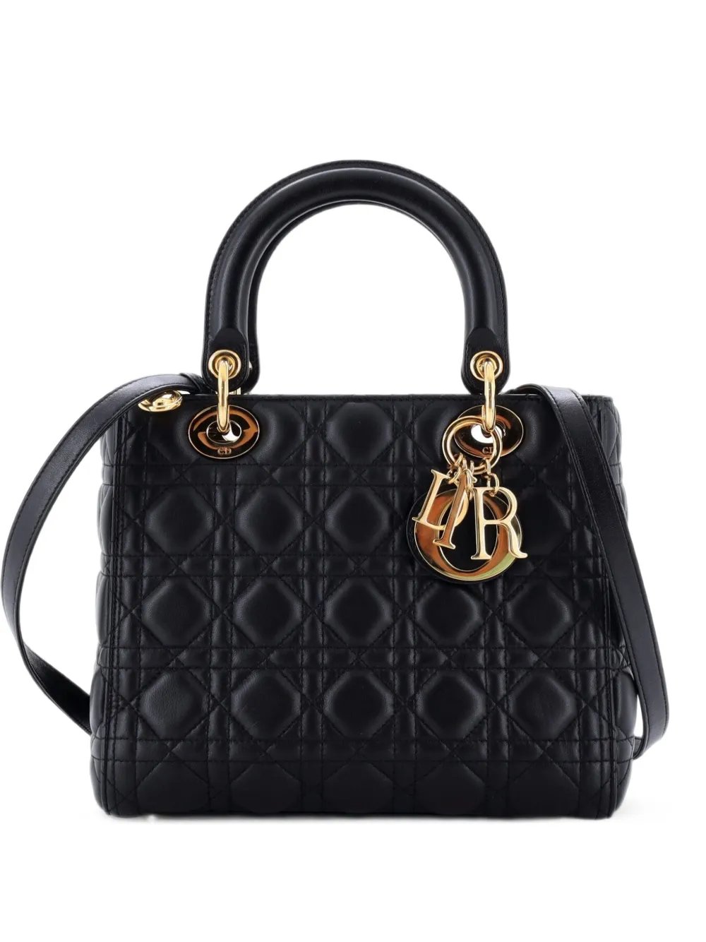 Lady Dior Bag Cannage Quilt Lambskin Medium satchel