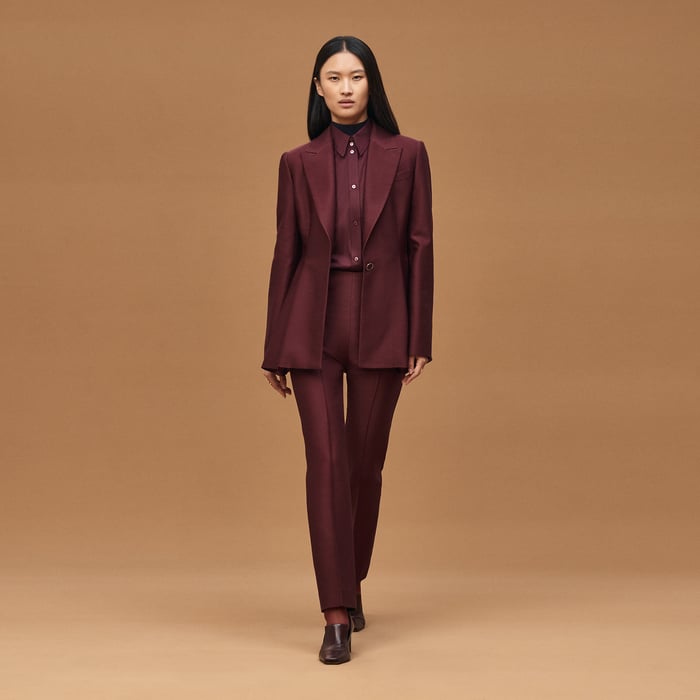 Rouge Bordeaux Cigarette Pants
