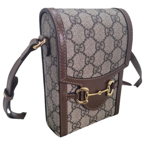 Horsebit 1955 Vertical leather crossbody bag