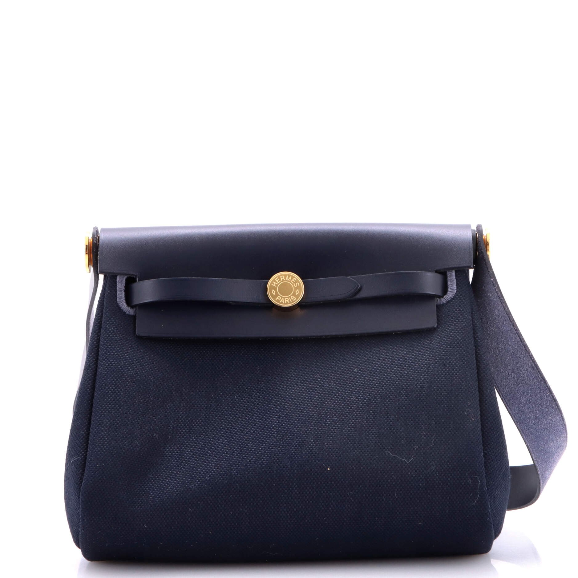 Herbag Zip Toile and Leather 20