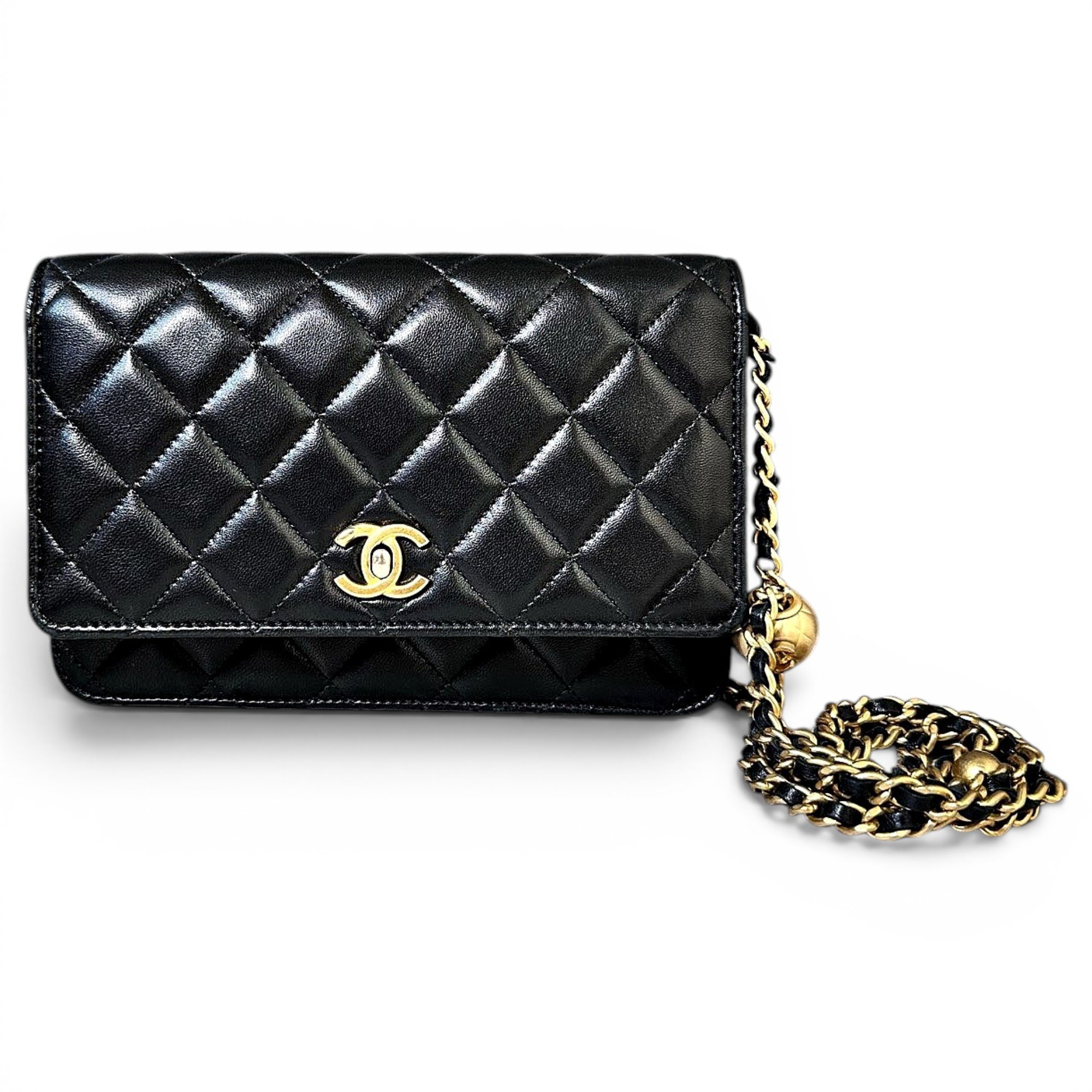 Wallet On Chain Timeless/Classique leather handbag