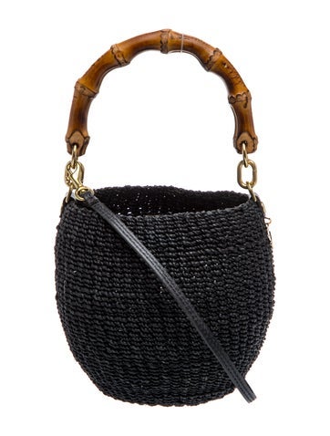 Raffia Top Handle Bag