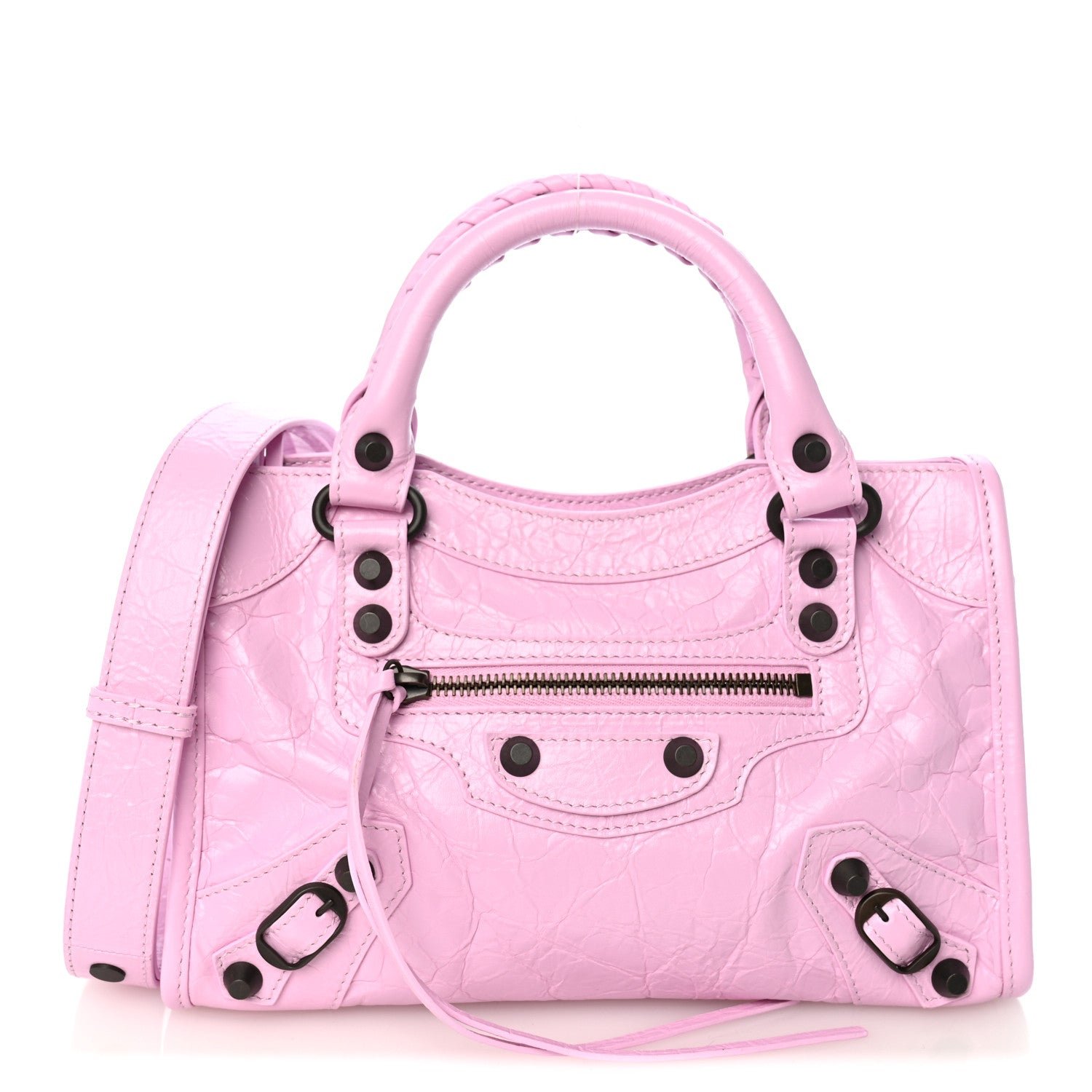 Balenciaga Agneau Arena Classic Hardware Le City Mini  Bubbly Pink