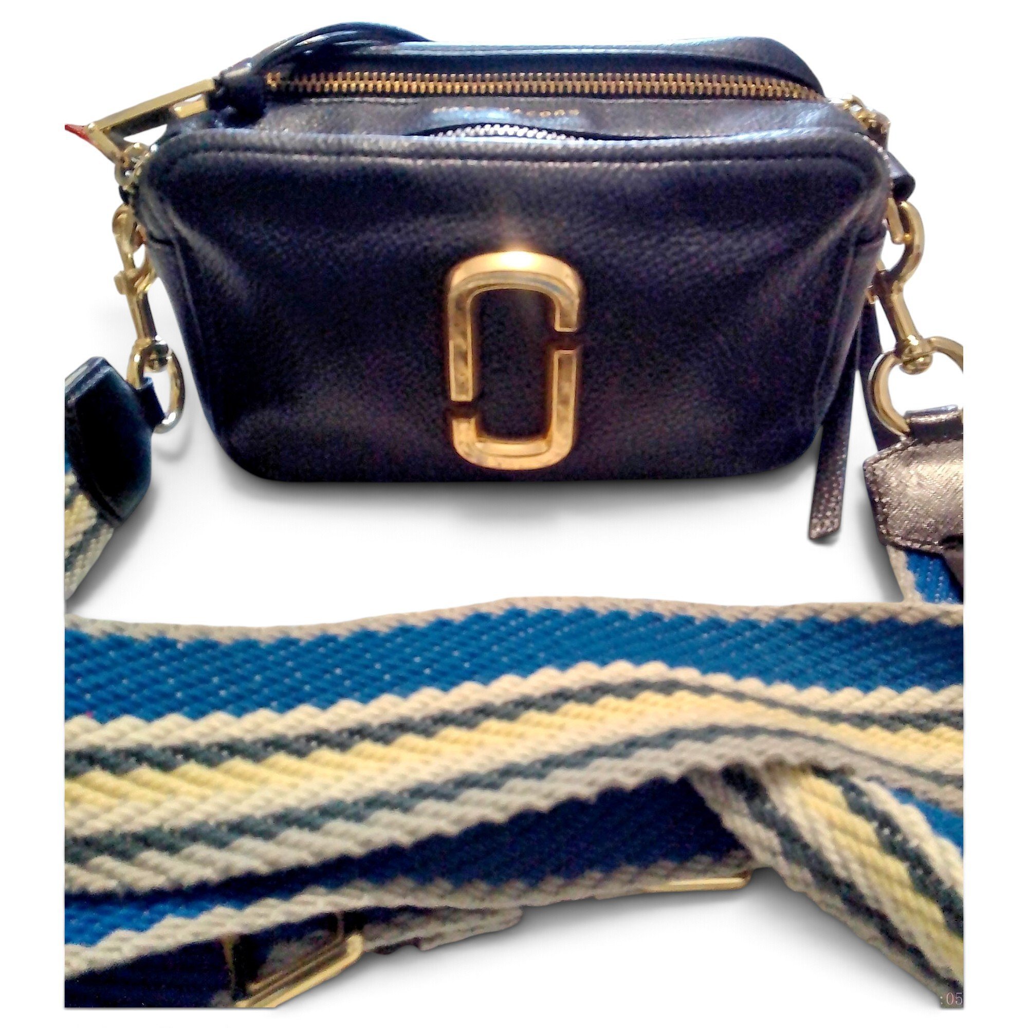 Snapshot leather crossbody bag