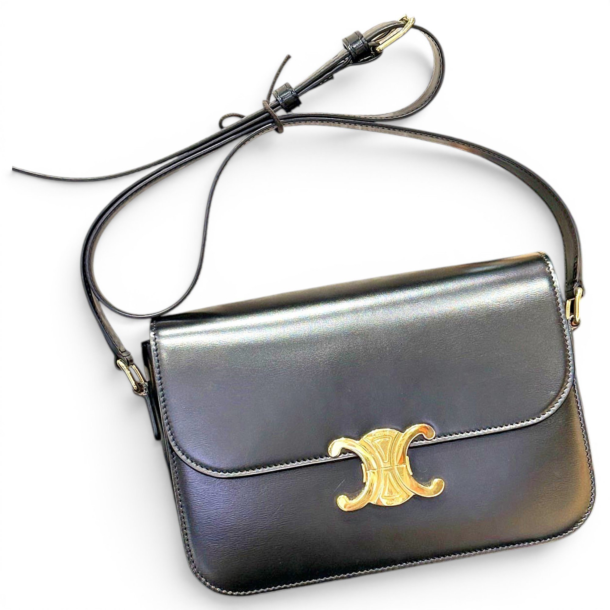 Triomphe leather handbag