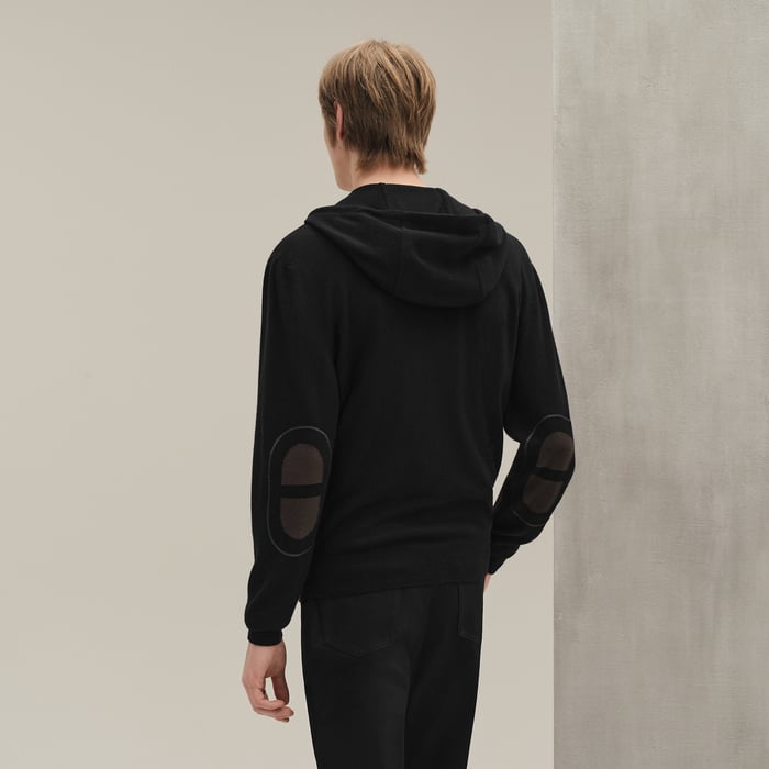 Noir Cashmere "Maillon Chaine d'Ancre" Hooded Jacket