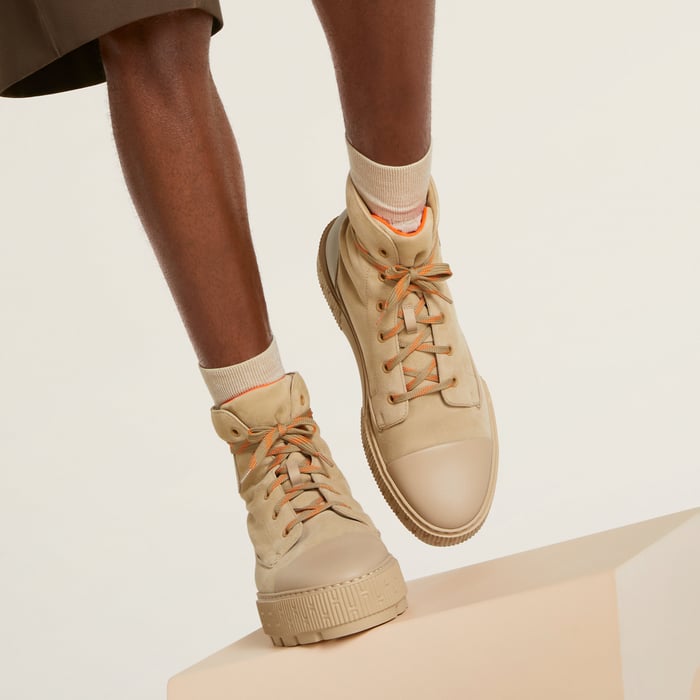Beige Lin Fresh Ankle Boot