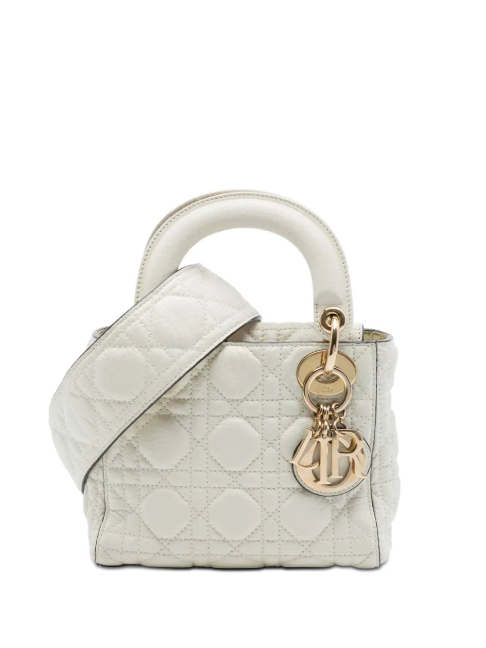 2017 Mini Lambskin Cannage Lady Dior satchel