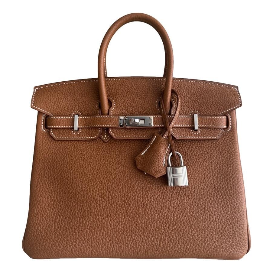 Hermes Birkin 25 Handbag Gold Togo Leather 2022