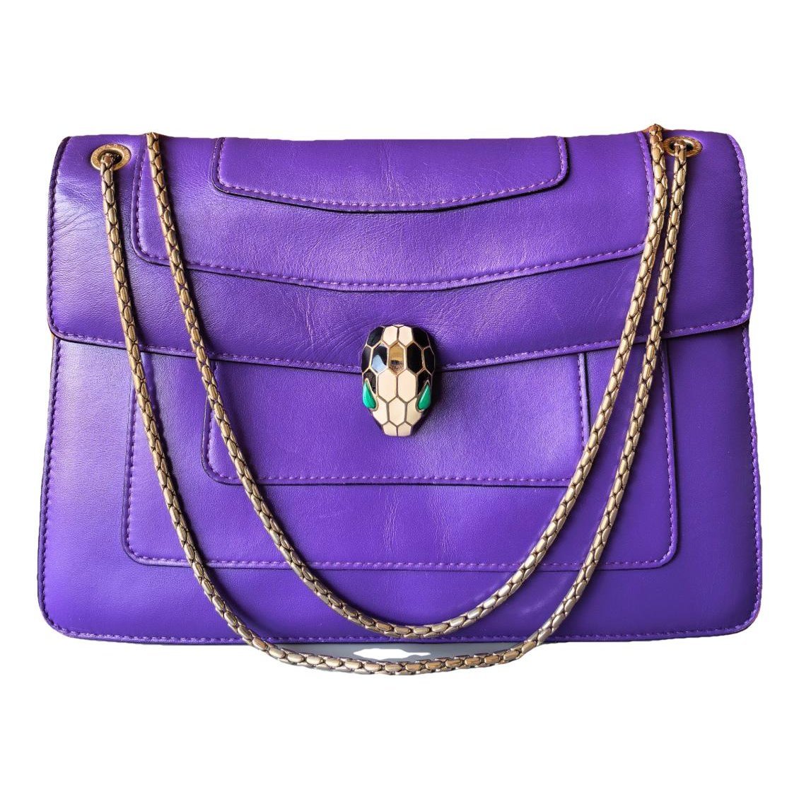 Serpenti leather handbag