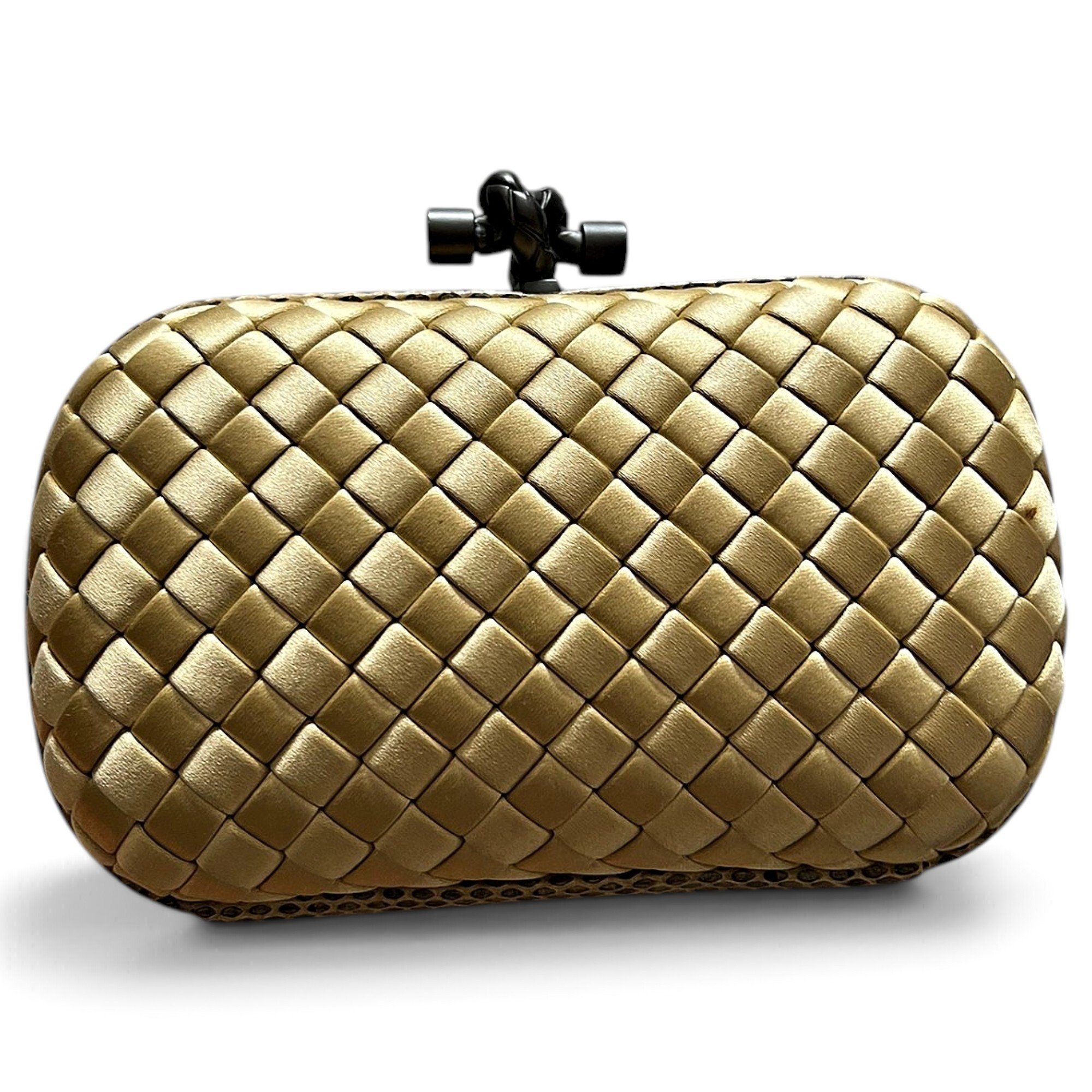Pochette Knot silk clutch bag