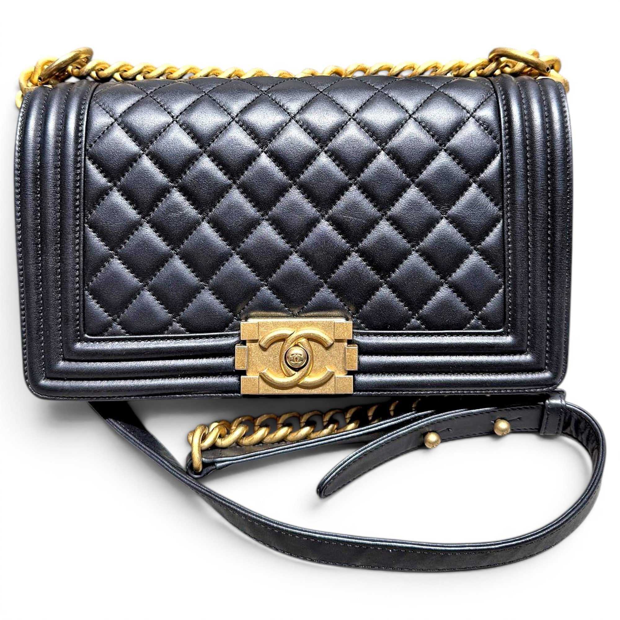 Boy leather crossbody bag