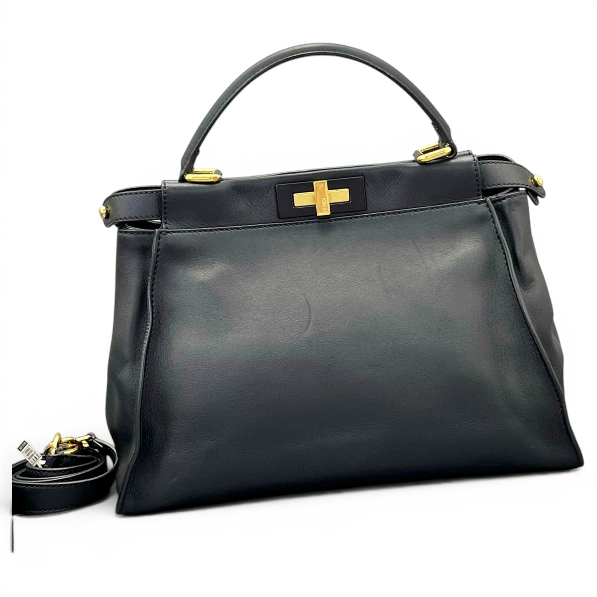 Peekaboo leather handbag