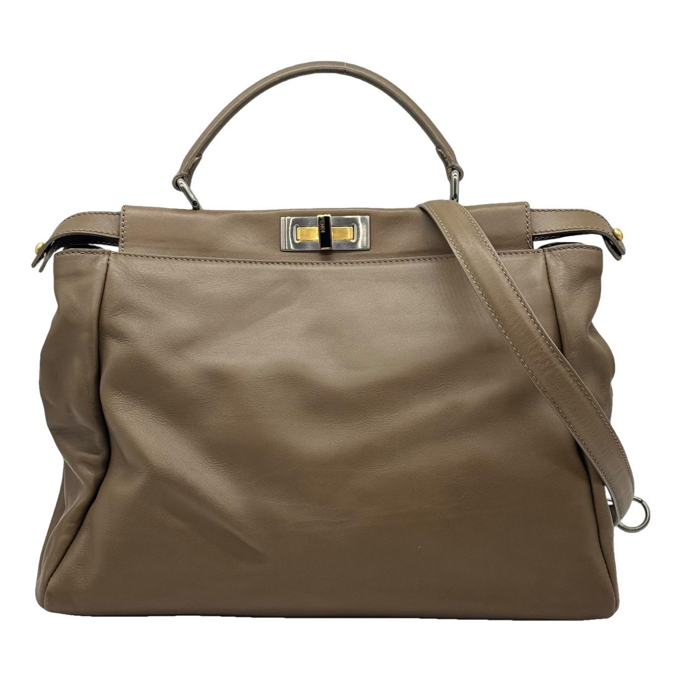 Peekaboo leather handbag
