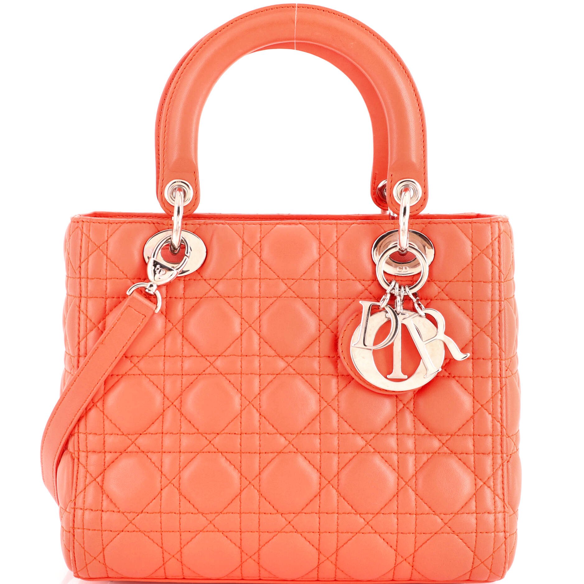Dior Lady Dior Bag Cannage Quilt Calfskin Medium