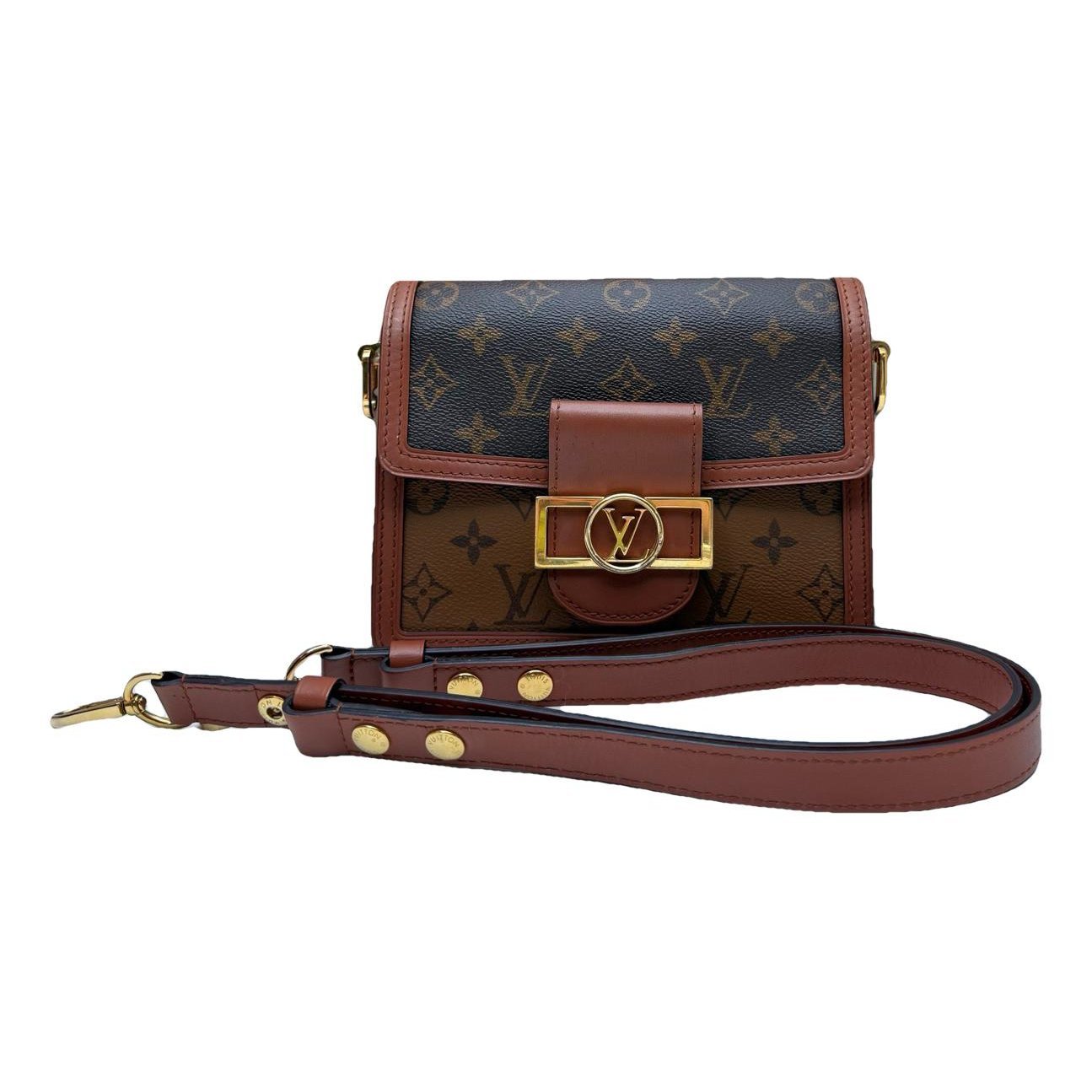 Dauphine leather handbag