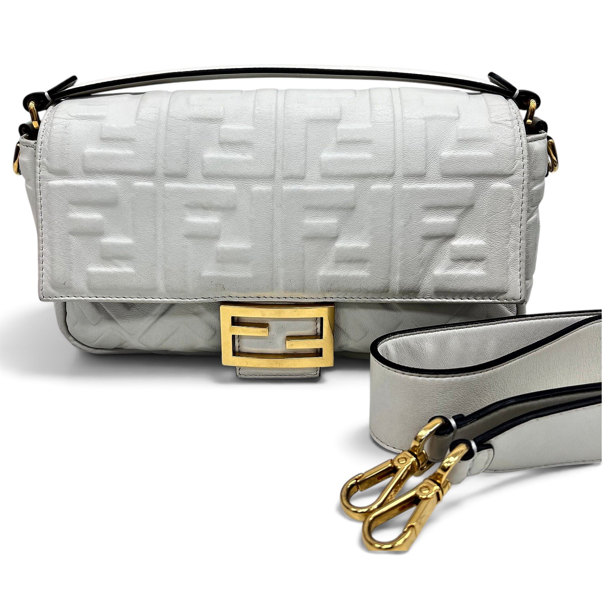 Baguette leather handbag