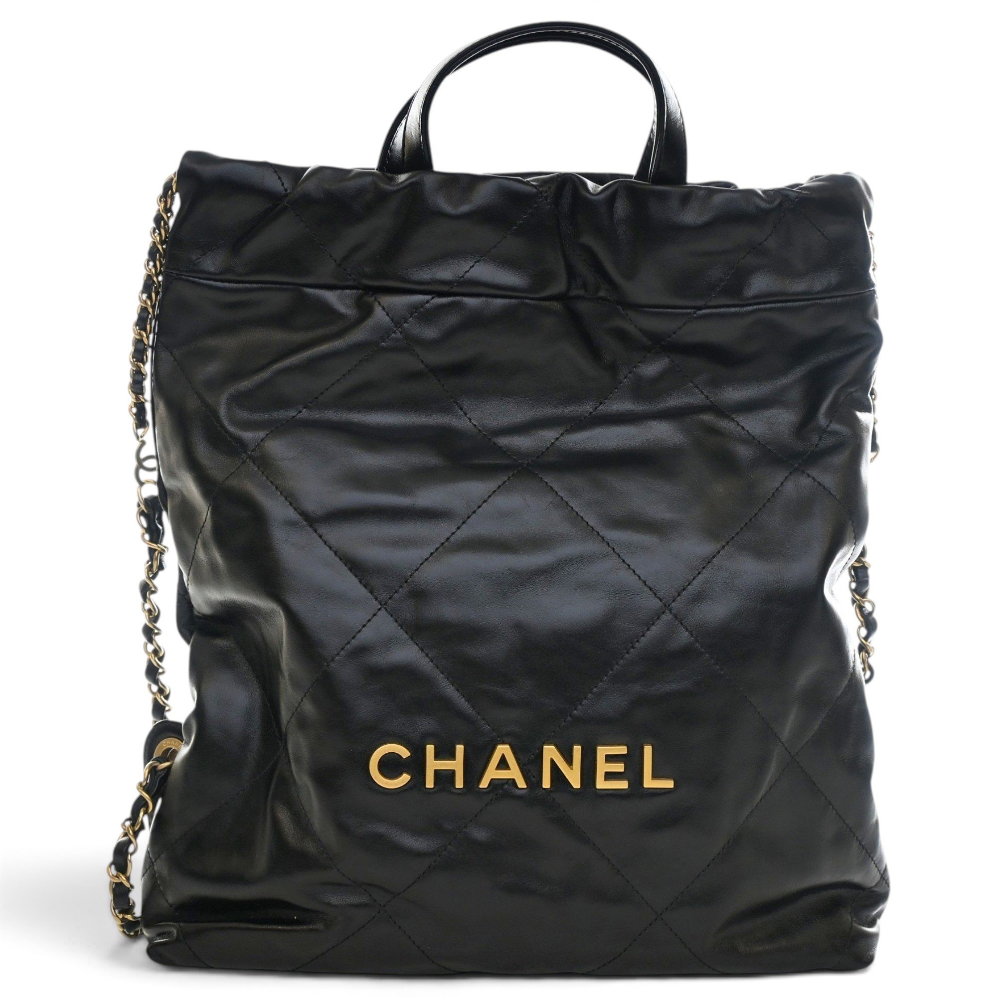 Chanel 22 leather backpack