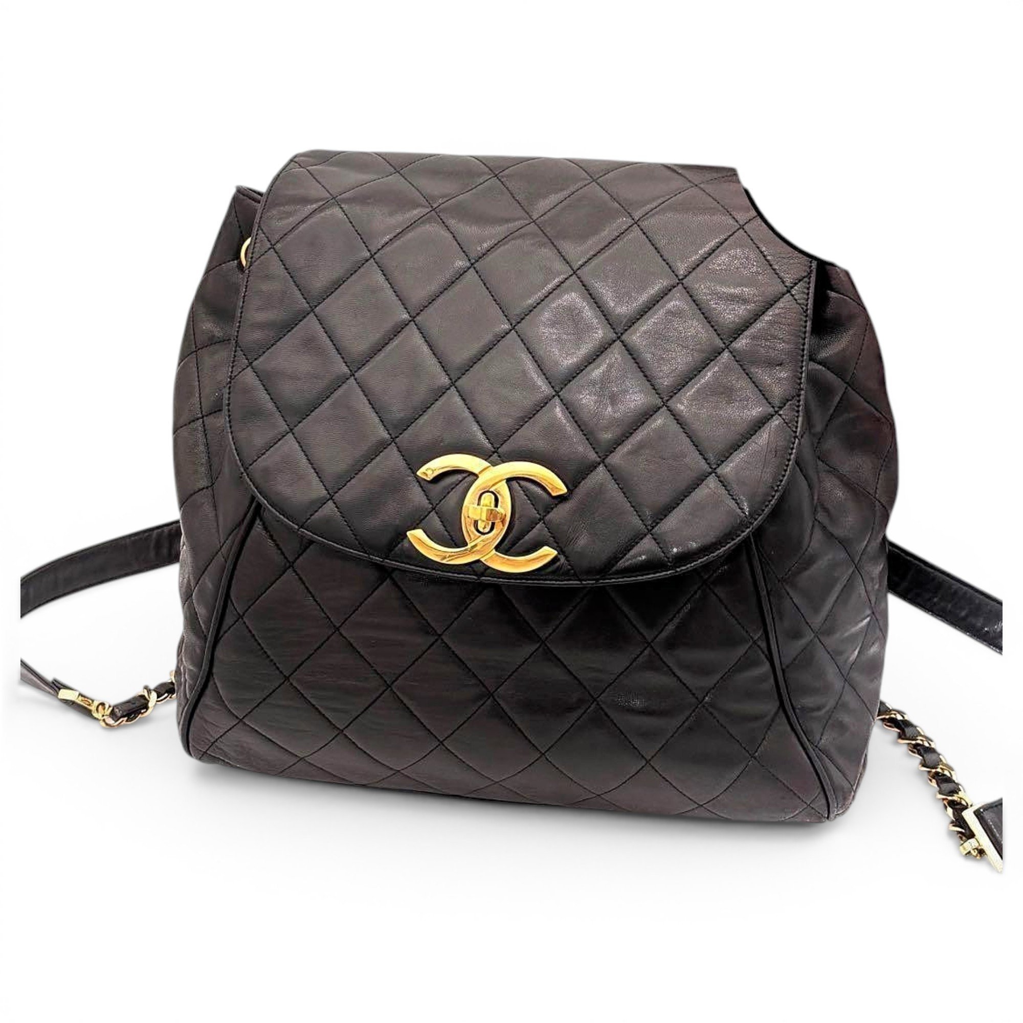 Leather backpack