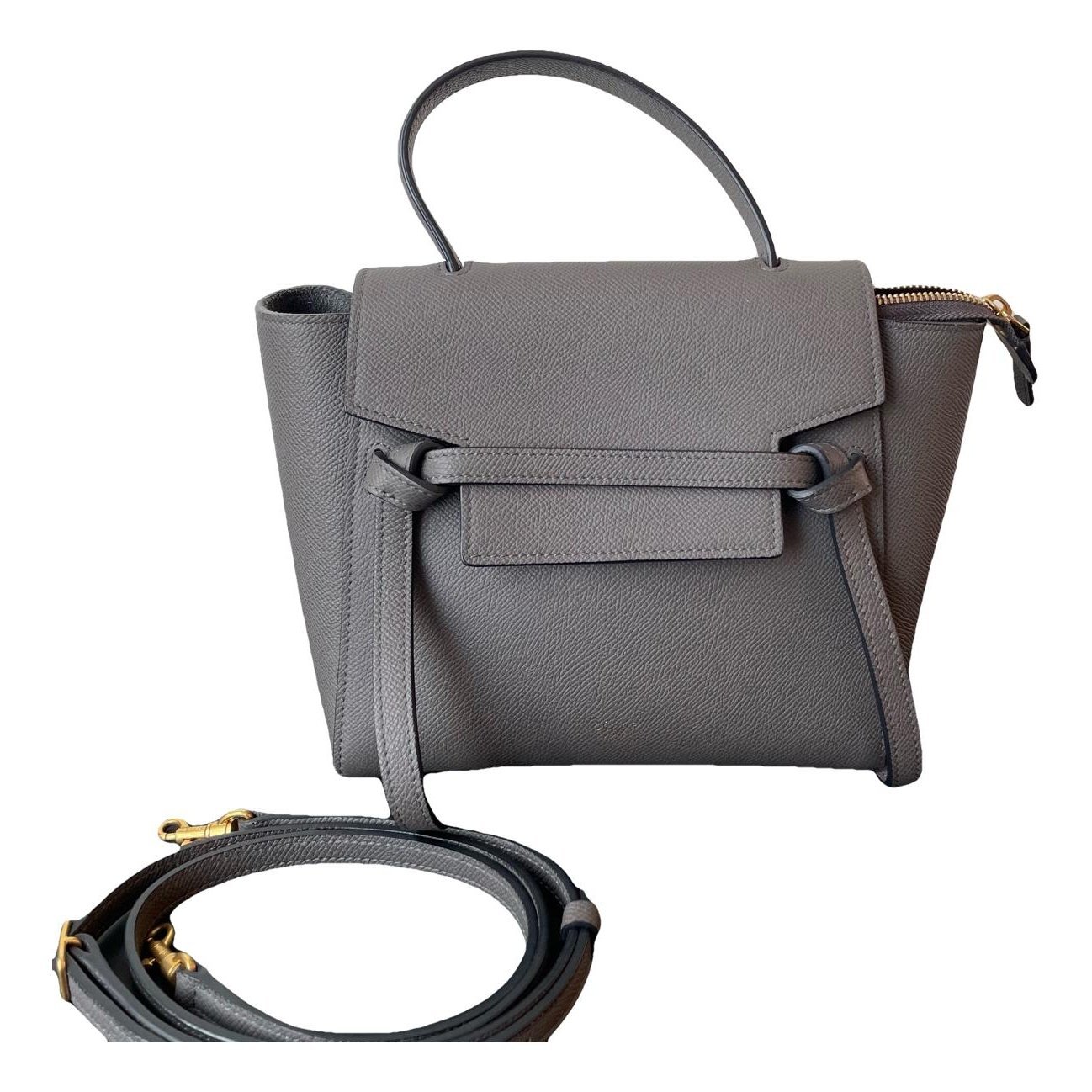 Belt leather handbag
