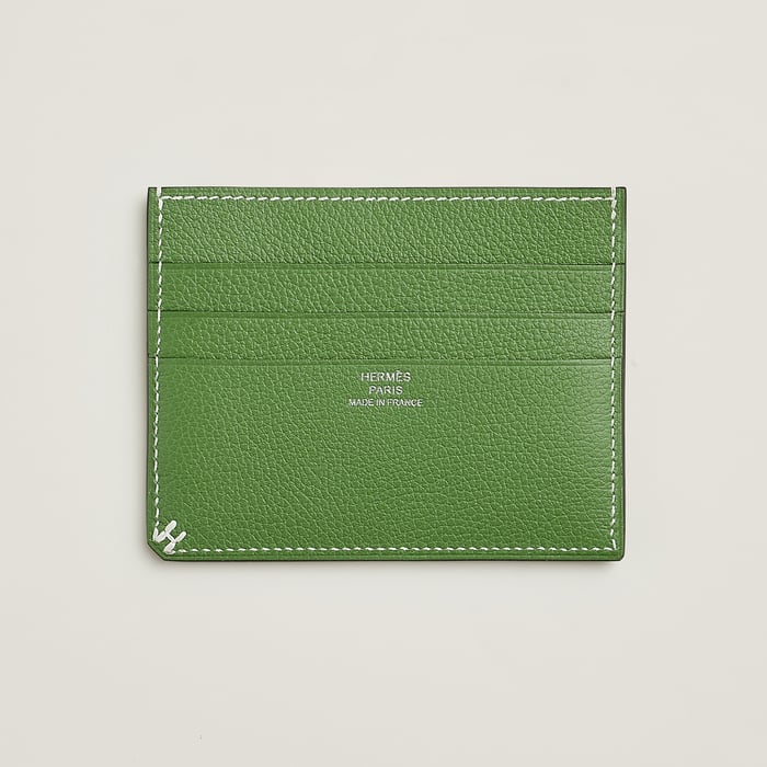 Vert Yucca H Sellier Card Holder