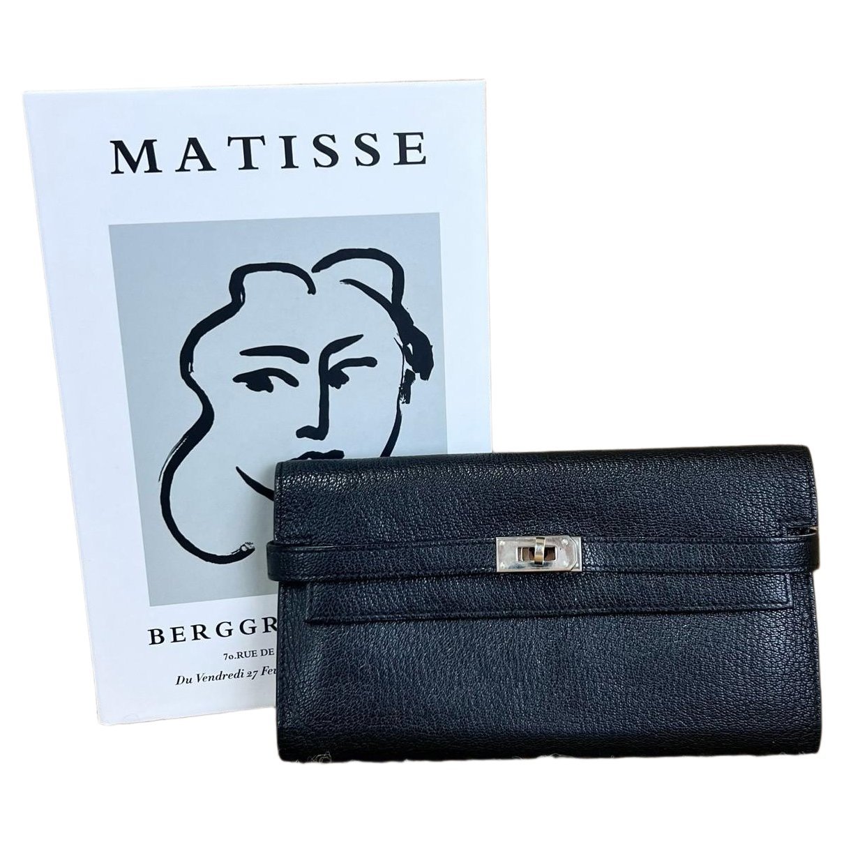 Kelly to go leather clutch bag