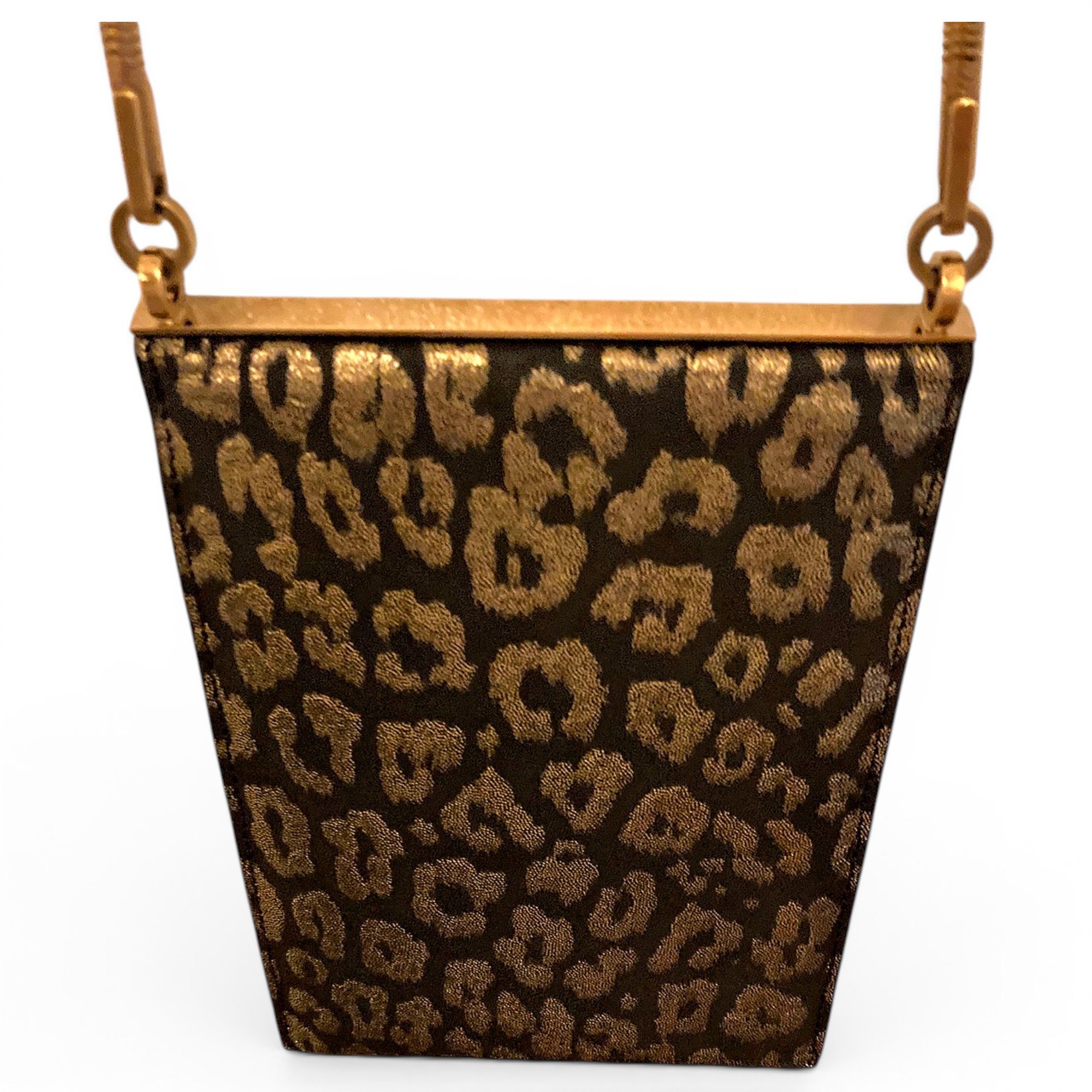 Leather clutch bag