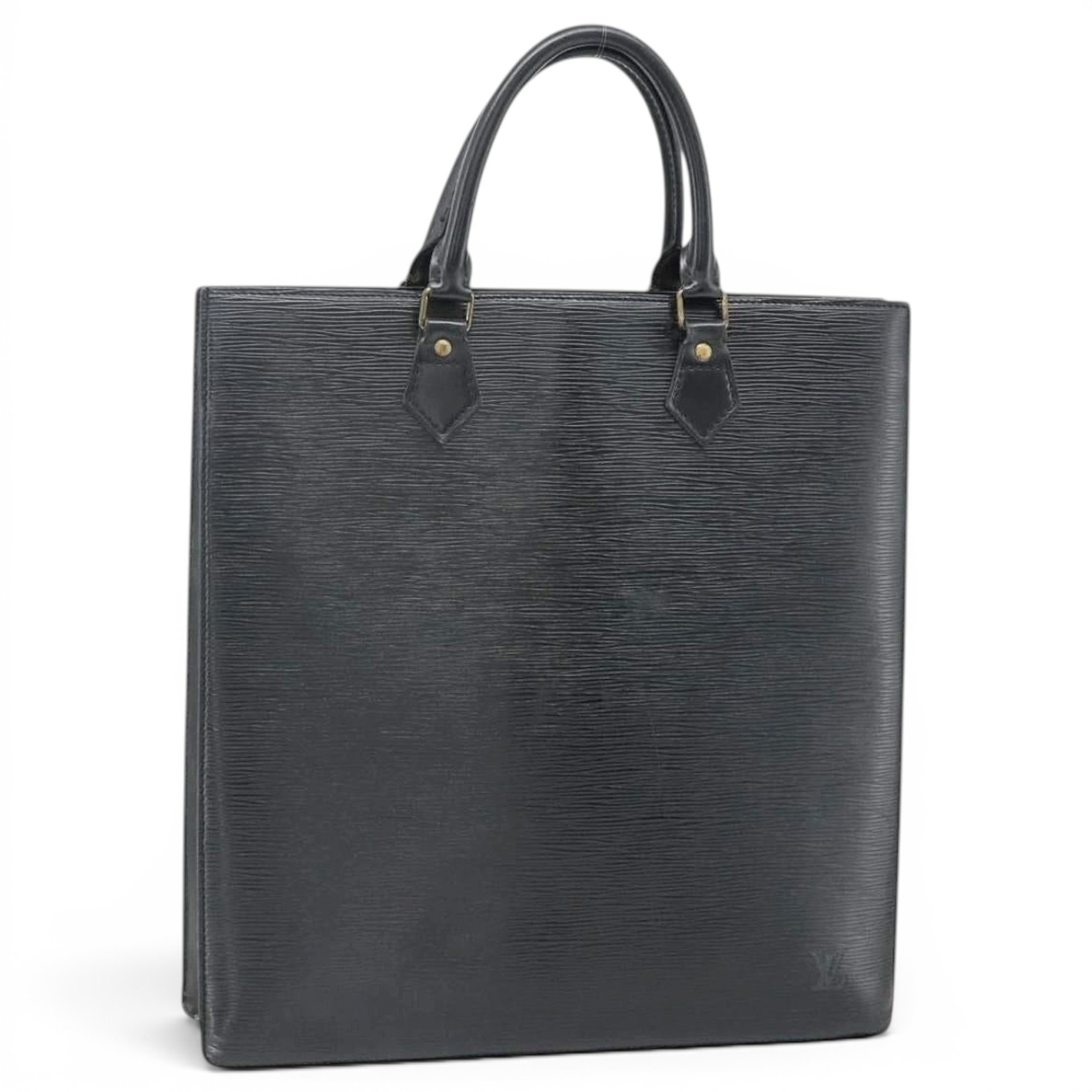 Plat leather tote