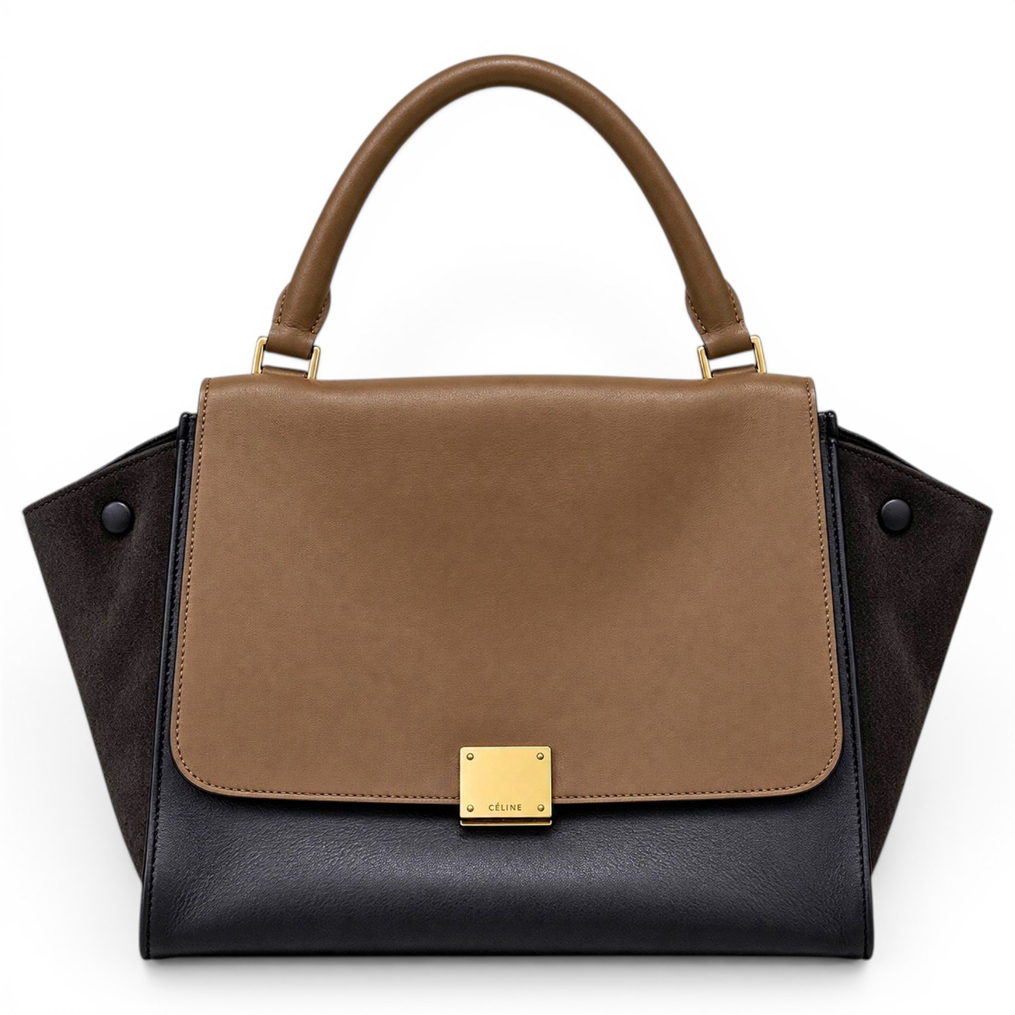 Trapèze linen handbag