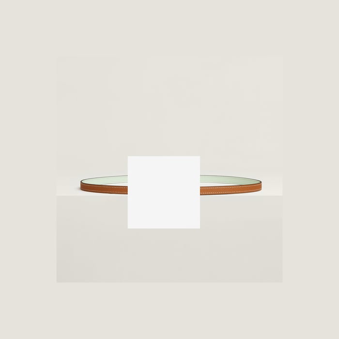 Bubble Belt Buckle & Reversible Leather Strap 13 MM
