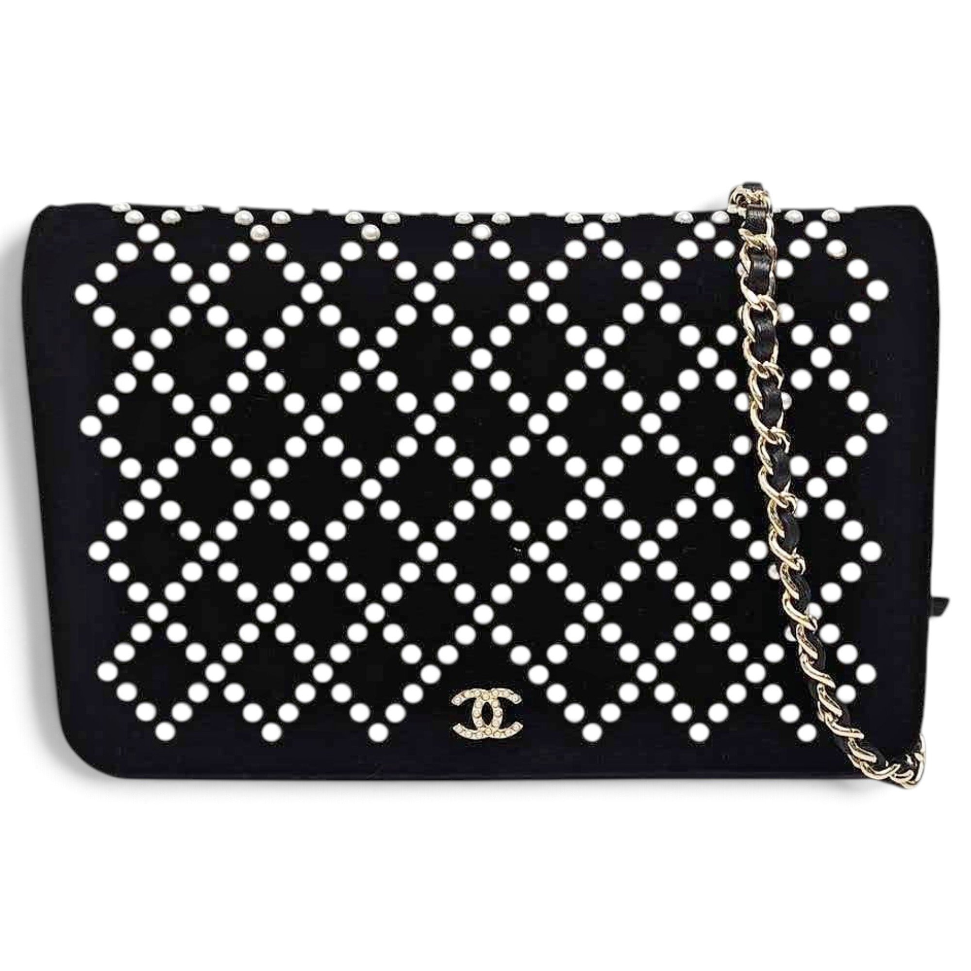 Wallet On Chain Timeless/Classique cloth crossbody bag