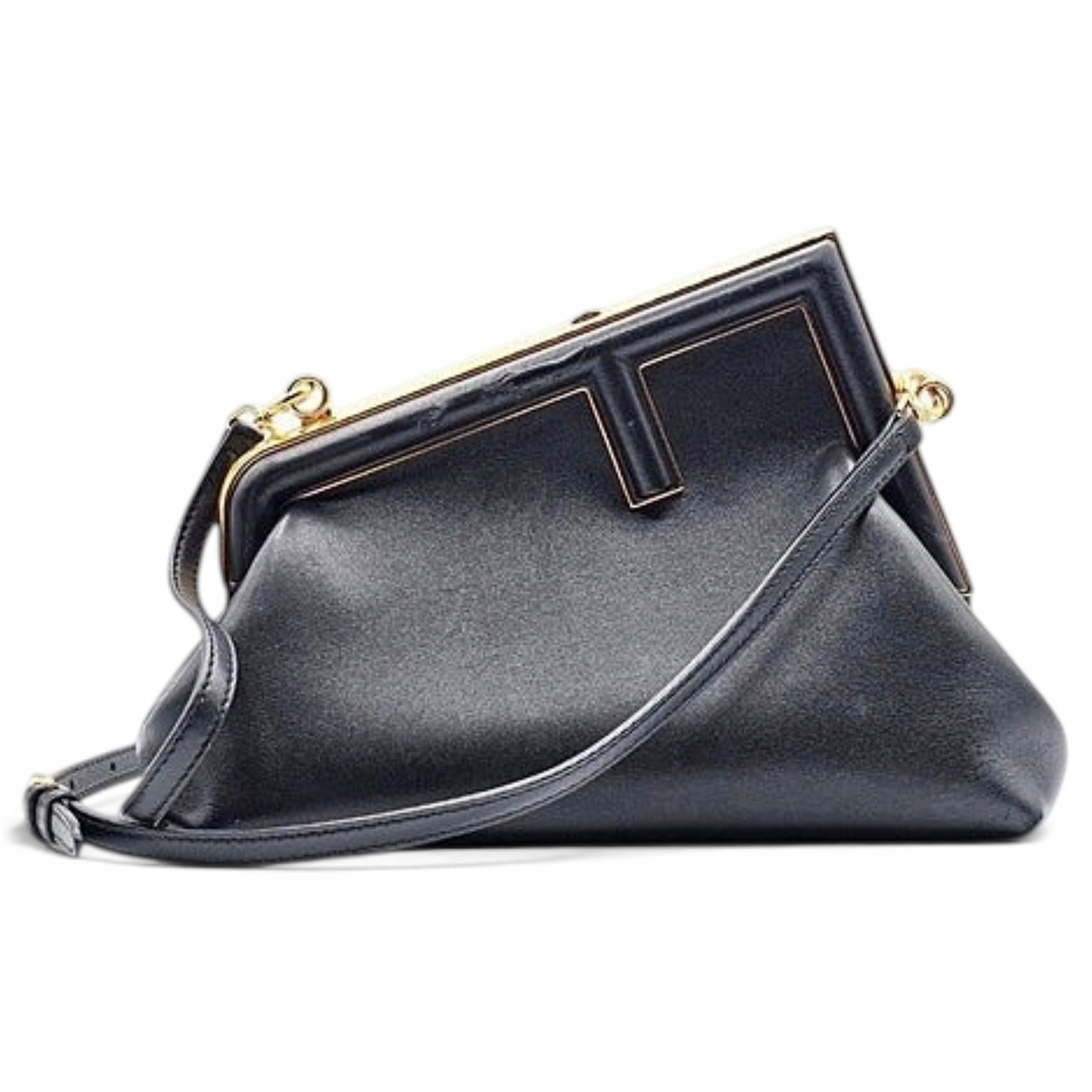 First leather handbag
