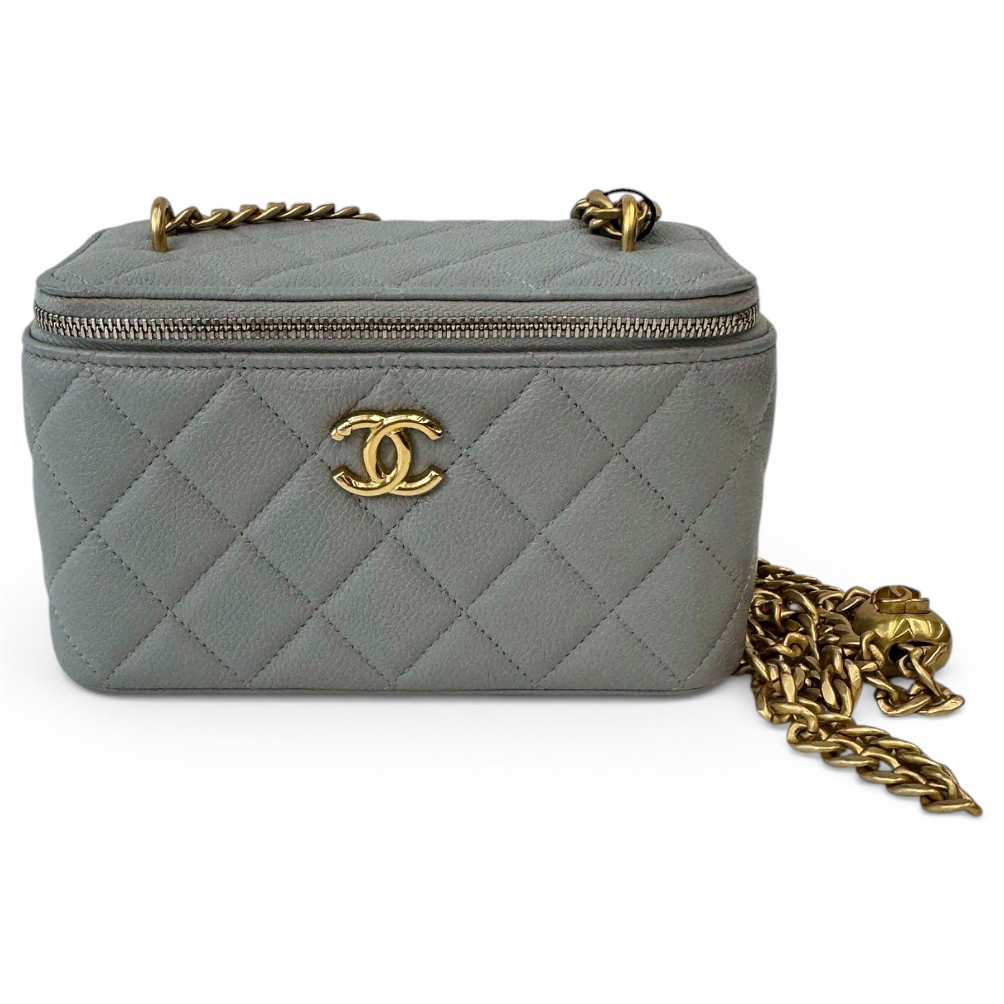 Vanity leather handbag